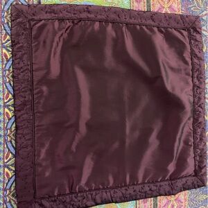 Deep purple square pillow duvet/sham (pillow, not included).